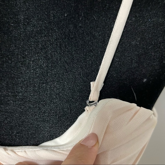 2𝒇𝒐𝒓$150 TFNC cream strapless chiffon long dress sizeM - Picture 5 of 5